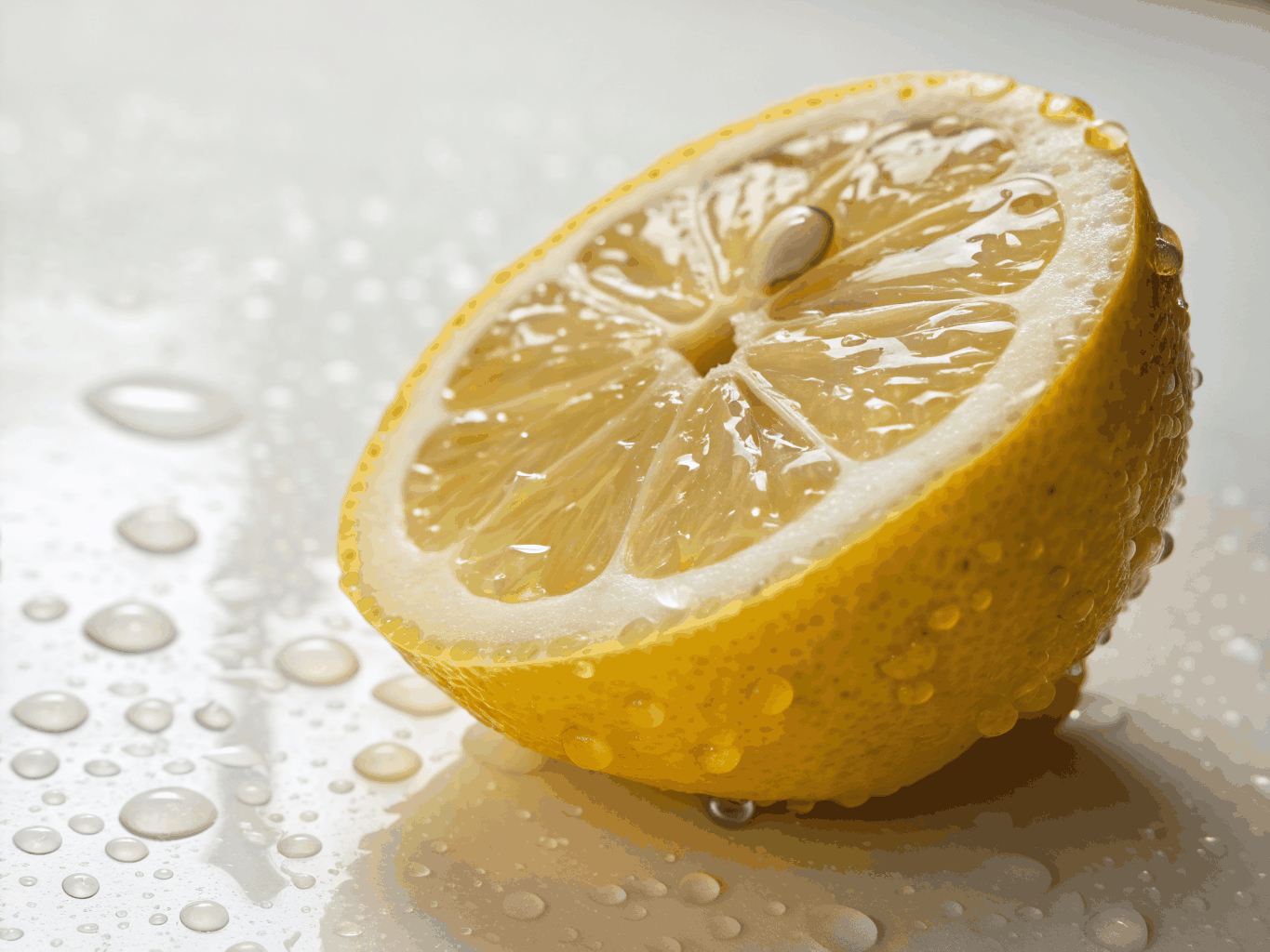 Fresh lemons being prepared for the stand