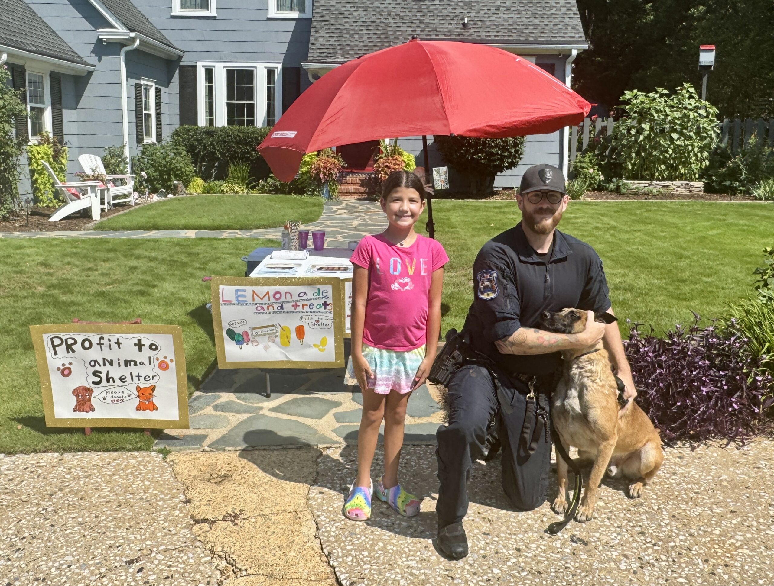 The bright yellow lemonade stand in Spartanburg